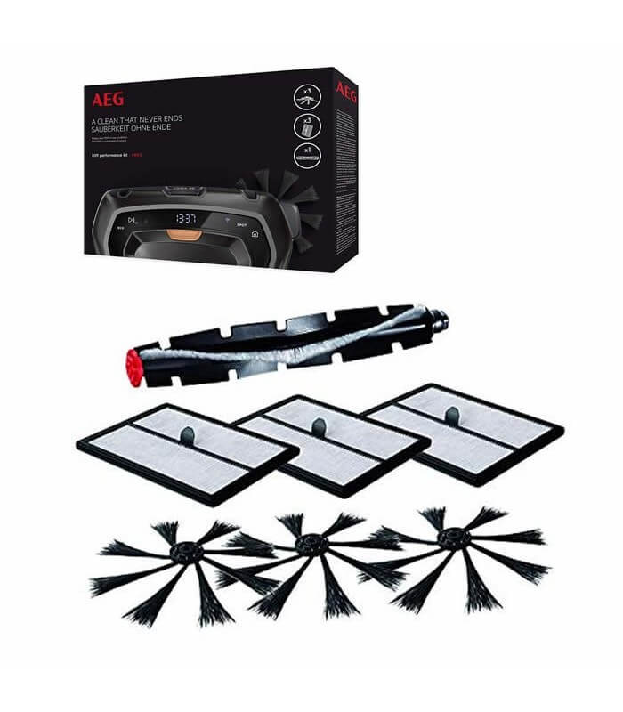 AEG Ark 2 rx9 Performance Kit, spazzola principale, 3 spazzole laterali E 3 filtri XXL lavabili