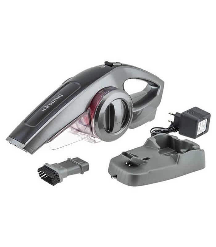H.KOENIG Aspirabriciole TCP85 Ricariccabile 85 Watt Colore Grigio